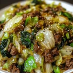 Savory Chinese Ground Beef and Cabbage Stir-Fry in 30 Minutes