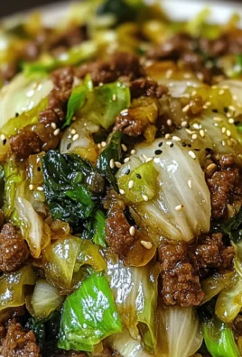 Savory Chinese Ground Beef and Cabbage Stir-Fry in 30 Minutes