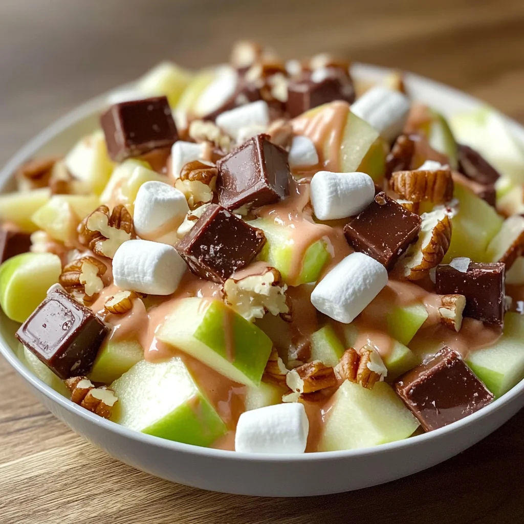 Snicker Apple Salad Dessert Recipe