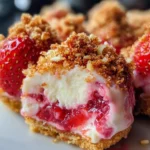 Strawberry Crunch Cheesecake Bites