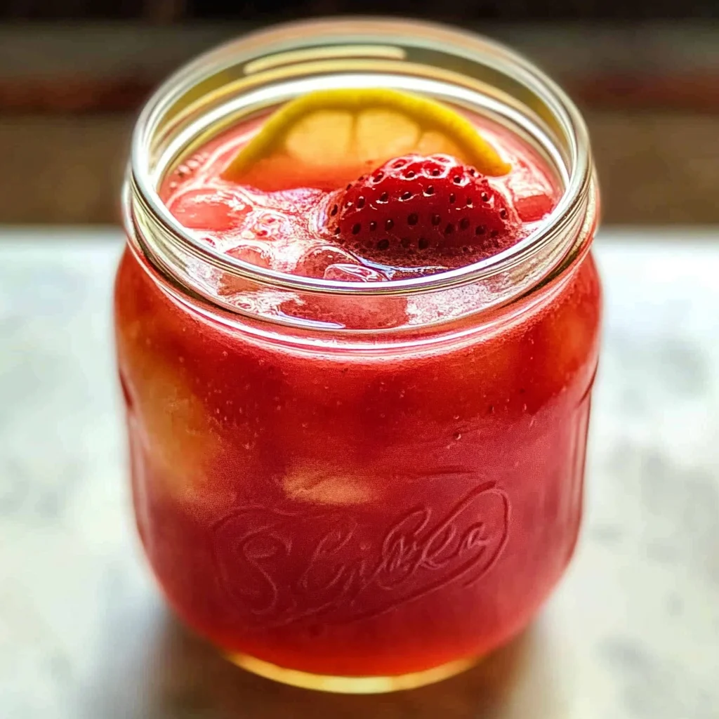 Strawberry Lemonade Concentrate for Canning