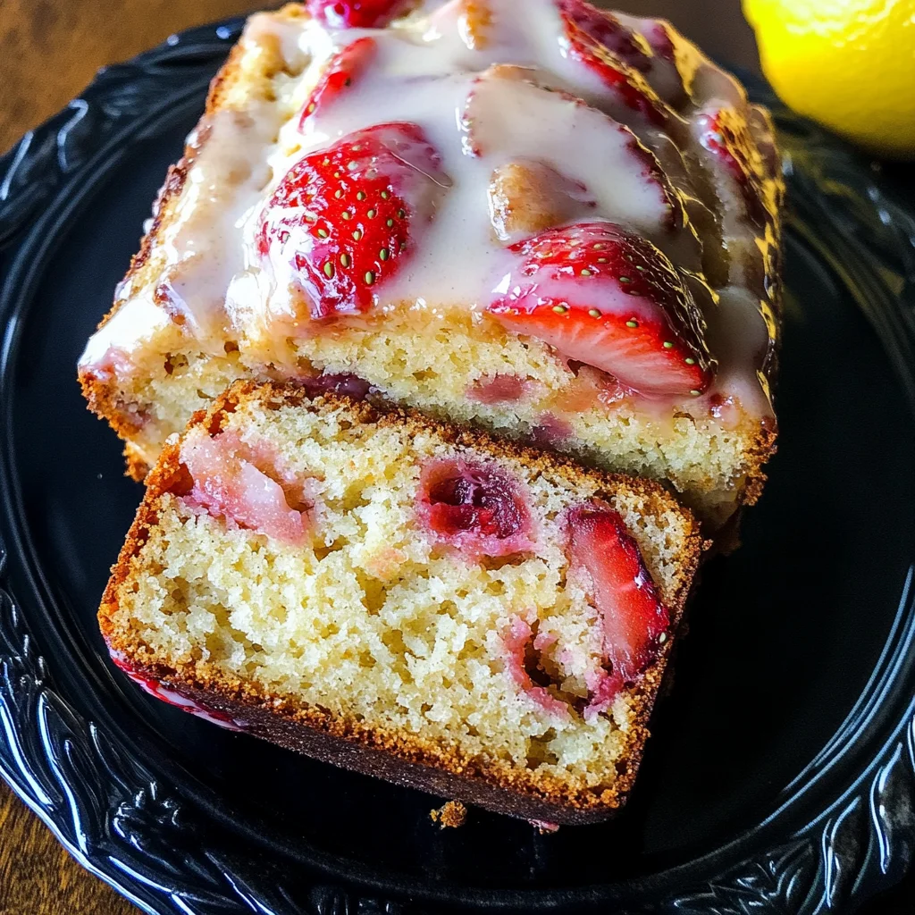 Strawberry Lemonade Quick Bread
