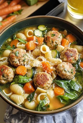 Summer Minestrone with Turkey Meatballs