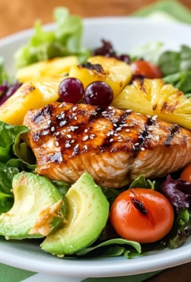Teriyaki Sesame Grilled Salmon Salad