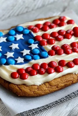 American Flag Cookie Cake
