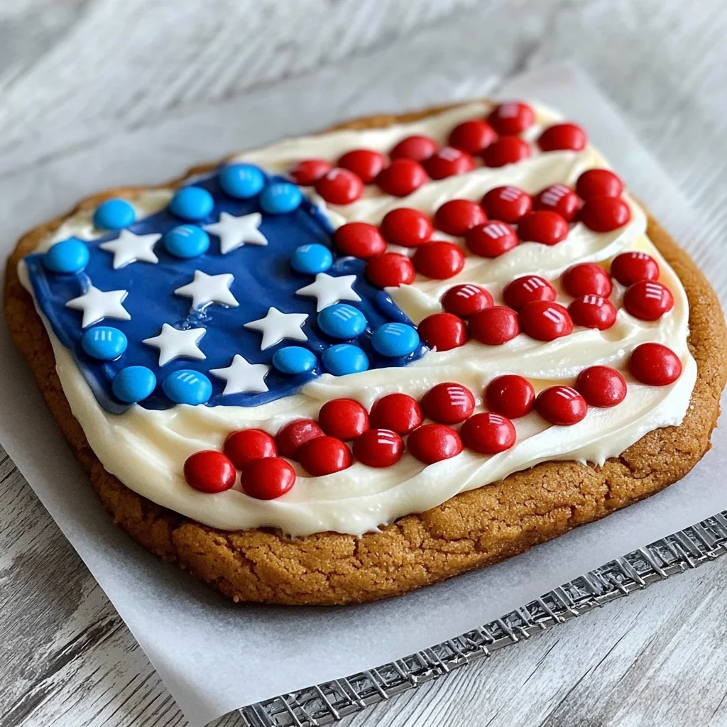 American Flag Cookie Cake