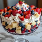 Berry Shortcake Trifle with Firework Sprinkles