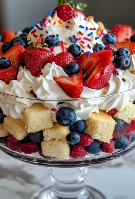 Berry Shortcake Trifle with Firework Sprinkles