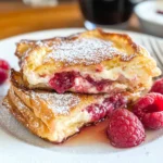 Brioche French Toast with Creamy Raspberry Cheesecake