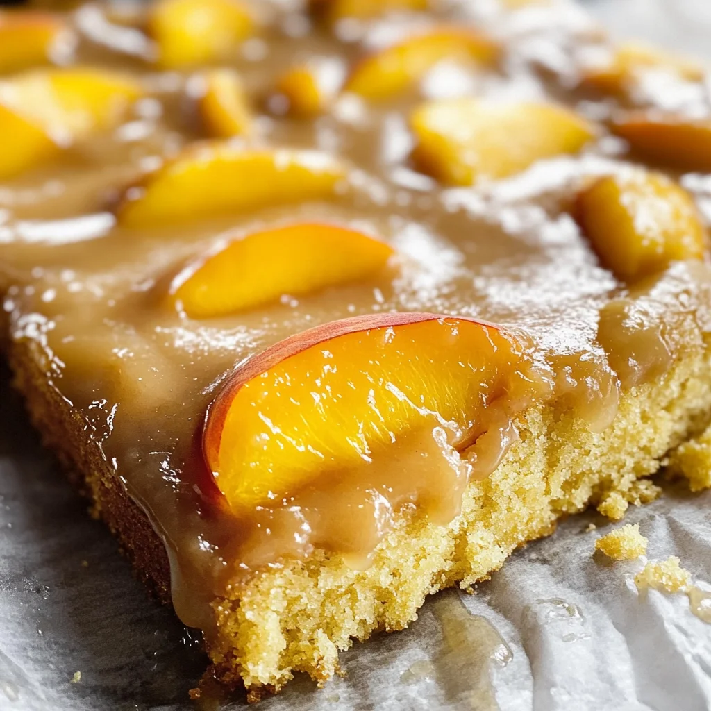 Brown Sugar Peach Cake