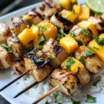 Chili-lime Mango Chicken Skewers