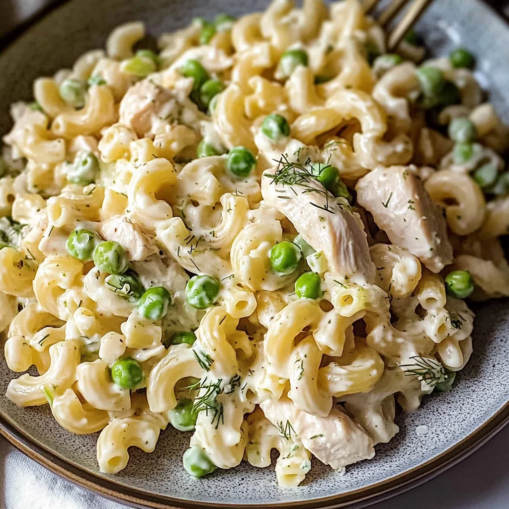 Cold Creamy Chicken Macaroni Salad