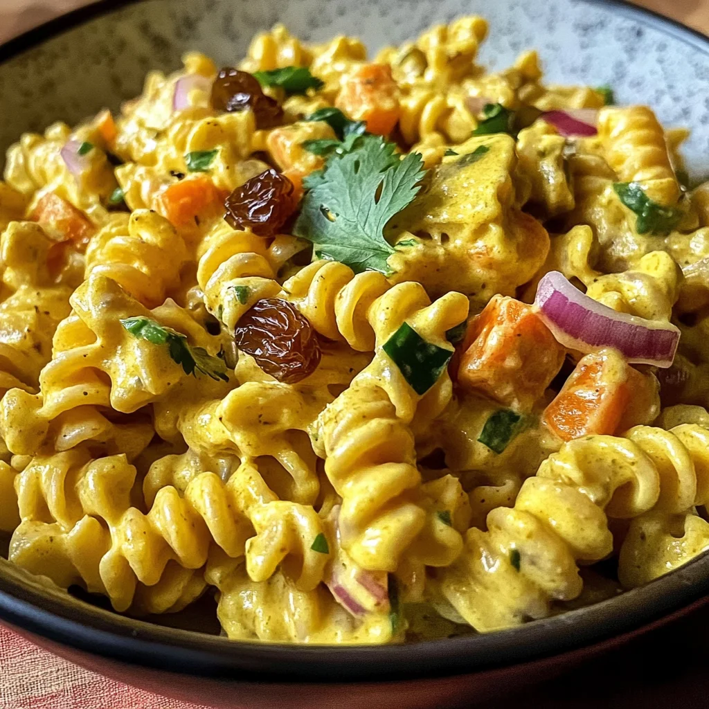 Creamy Curry Pasta Salad Recipe