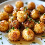 Crispy Goat Cheese Poppers with Honey