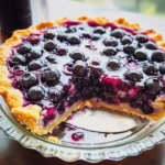 Crustless Blueberry Pie