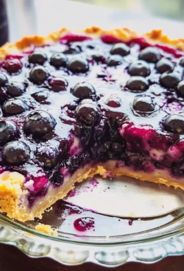 Crustless Blueberry Pie