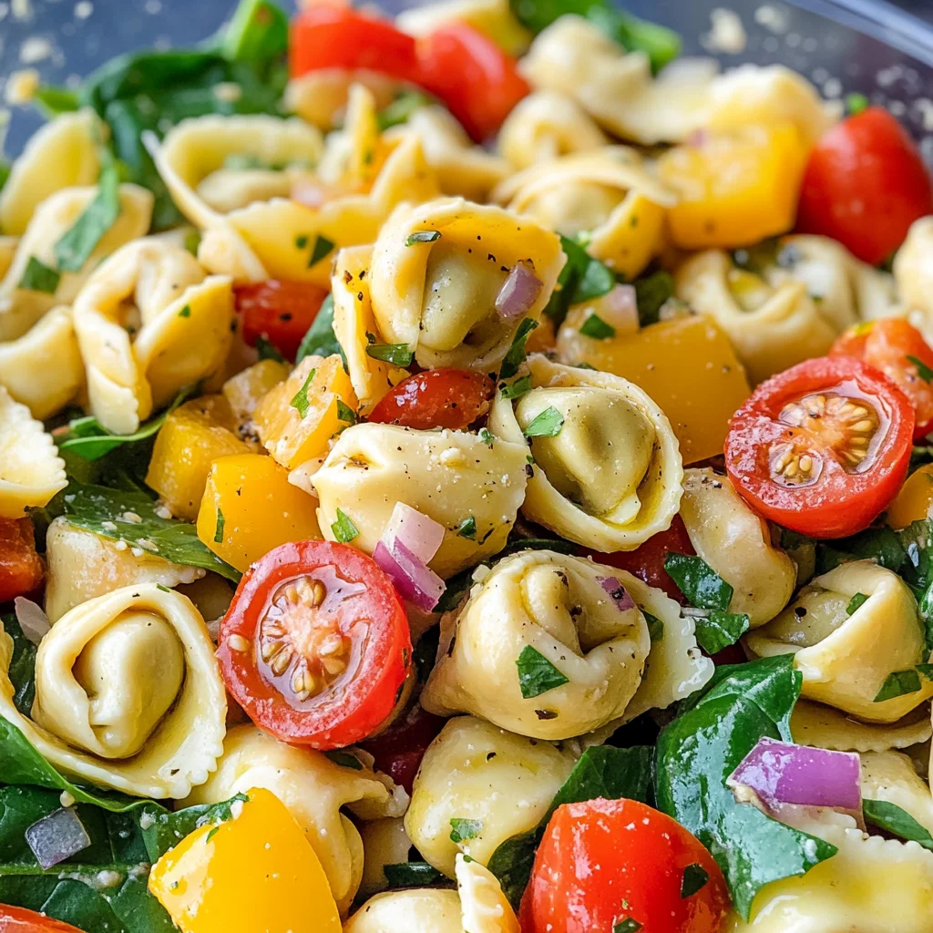 Garden Veggie Tortellini Pasta Salad