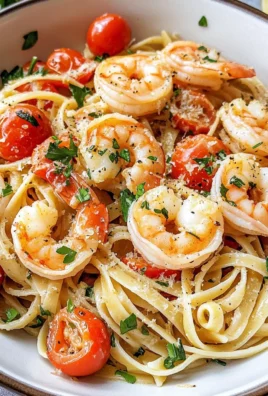 Garlic Butter Shrimp Pasta with Tomatoes