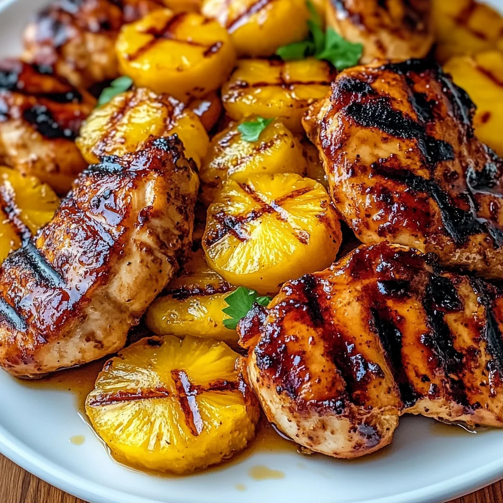 Grilled Aloha Chicken and Pineapple Recipe
