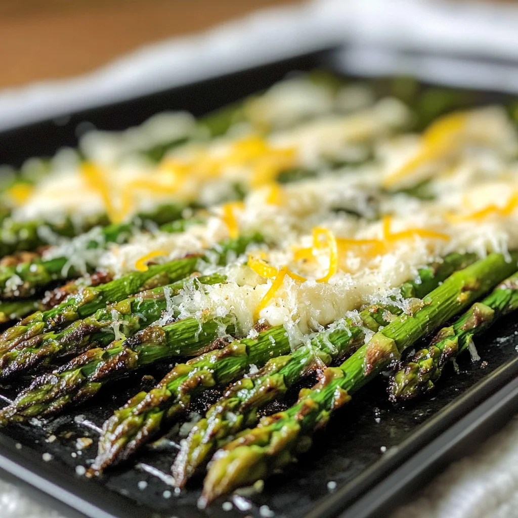 Grilled Lemon Parmesan Asparagus