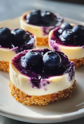 Juicy Mini Lemon Blueberry Cheesecakes