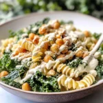 Kale Caesar Pasta Salad