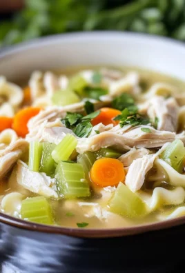 Keto Chicken Soup with Egg Noodles