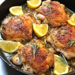 Lemon Rosemary Chicken Thighs
