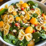 Mandarin Spinach Pasta Salad