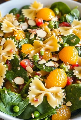 Mandarin Spinach Pasta Salad