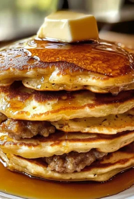 Maple Sausage Pancakes