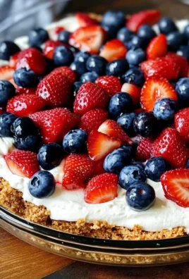 {No Bake} Berry Pretzel Dessert