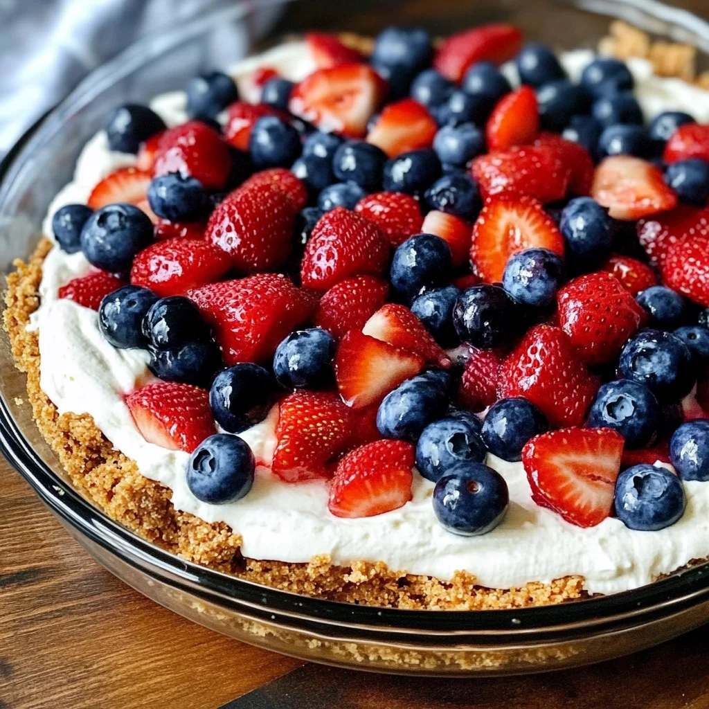 {No Bake} Berry Pretzel Dessert