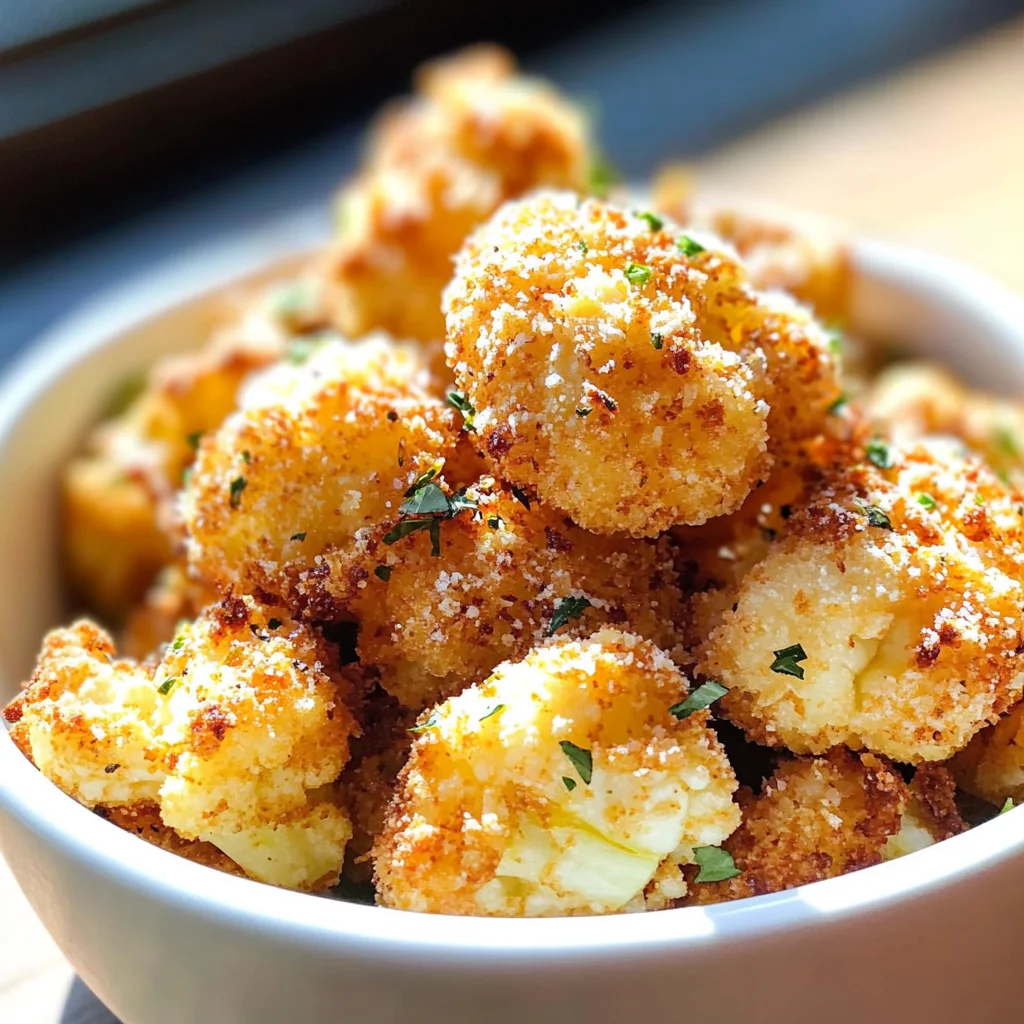 Parmesan Cauliflower Bites