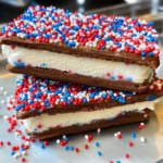 Patriotic Mini Ice Cream Sandwiches