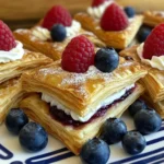 Patriotic Red White and Blue Pastries
