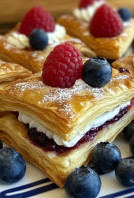 Patriotic Red White and Blue Pastries