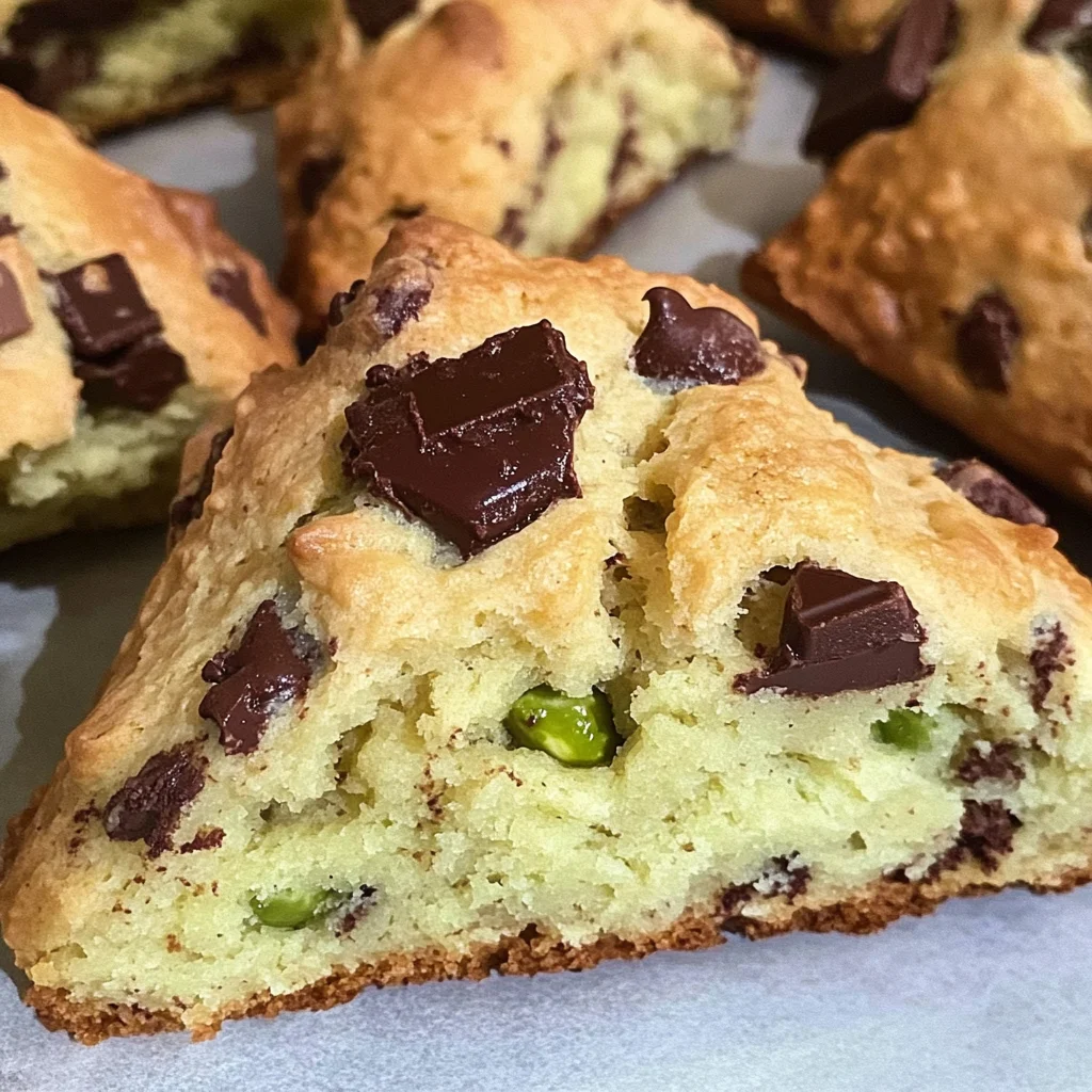 Pistachio Pudding Mix Scones