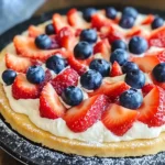 Red, White, & Blue Fruit Pizza Recipe!