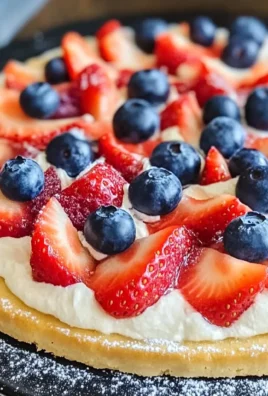 Red, White, & Blue Fruit Pizza Recipe!