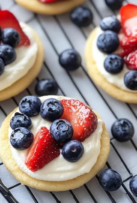 Red White and Blue Mini Fruit Pizzas