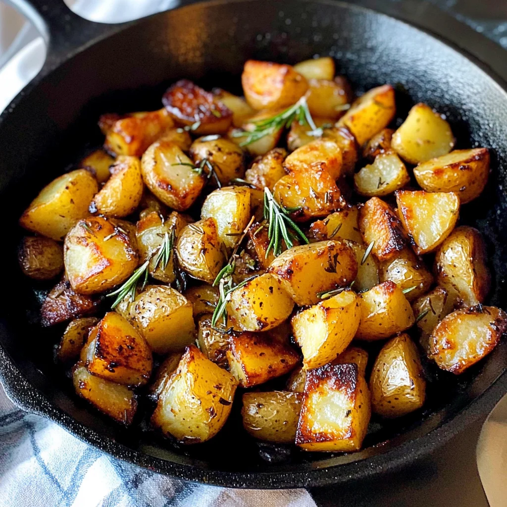Savory Cast Iron Skillet Potatoes