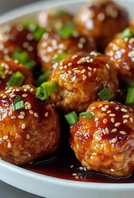 Sheet Pan Sesame Ginger Chicken Meatballs with Sweet Chili Glaze