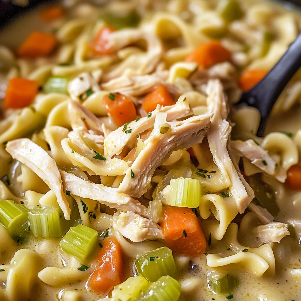 Slow Cooker Turkey Noodle Soup Recipe