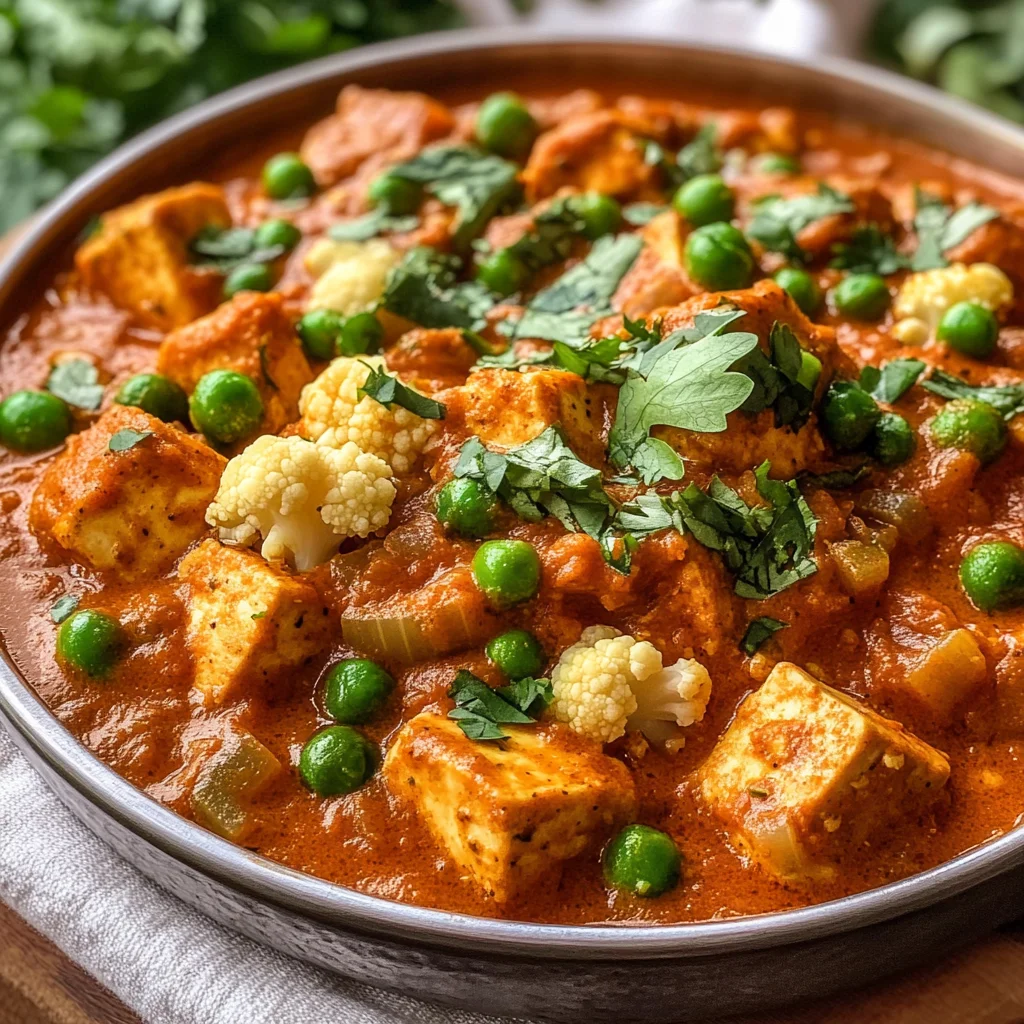 Slow Cooker Vegan Tofu Tikka Masala