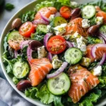 Smoked Salmon Greek Salad