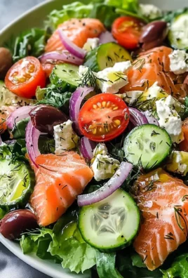 Smoked Salmon Greek Salad