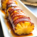 Turkey Bacon Wrapped Pineapple