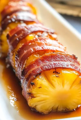 Turkey Bacon Wrapped Pineapple