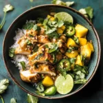 Weeknight Thai Peanut Chicken with Spicy Lime Mango